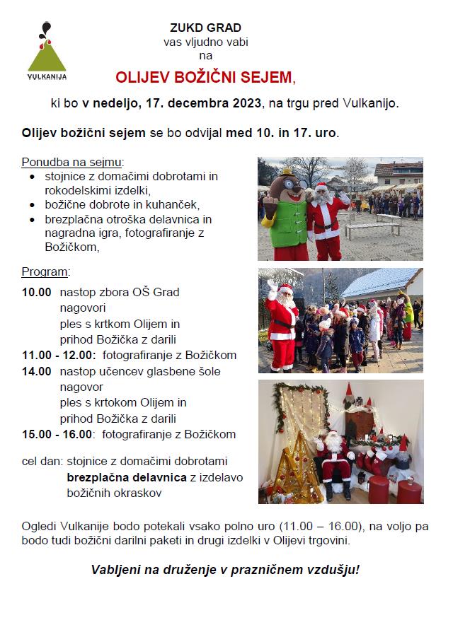 OLIJEV BOŽIČNI SEJEM 2023